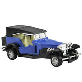 White Whale Metal Die Cast Classic Old Antique Car Model with Pull Back Action