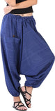 Whitewhale Mens Women Cotton Stripe Aladdin Loose Baggy Boho Hippie Harem Pants