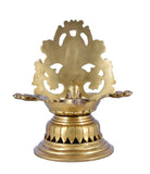 White Whale Brass Oil Lamp Deeplaxmi Dia | Lakshmi Laxmi Diya for Puja