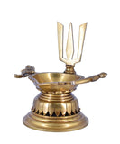White Whale Balaji Brass Material Diya For Puja, Aarti, Temple, Gifts.