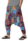Whitewhale Mens Cotton Printed Harem Pants Pockets Yoga Trousers Hippie