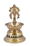 White Whale Balaji Brass Material Diya For Puja, Aarti, Temple, Gifts.