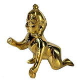 White Whale Brass God Lord Krishna Laddu Gopal/Bal Gopal/Thakur Ji Brass Bhagwan Idol Statue Murti