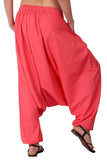 Whitewhale Mens Women Cotton Solid Aladdin Loose Baggy Boho Hippie Harem Pants