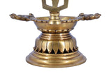 White Whale Balaji Brass Material Diya For Puja, Aarti, Temple, Gifts.
