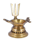 White Whale Balaji Brass Material Diya For Puja, Aarti, Temple, Gifts.