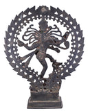 White Whale Natraj Brass Statue,Nataraja - King of Dancers Hindu God Shiva for Temple Mandir Home Decor