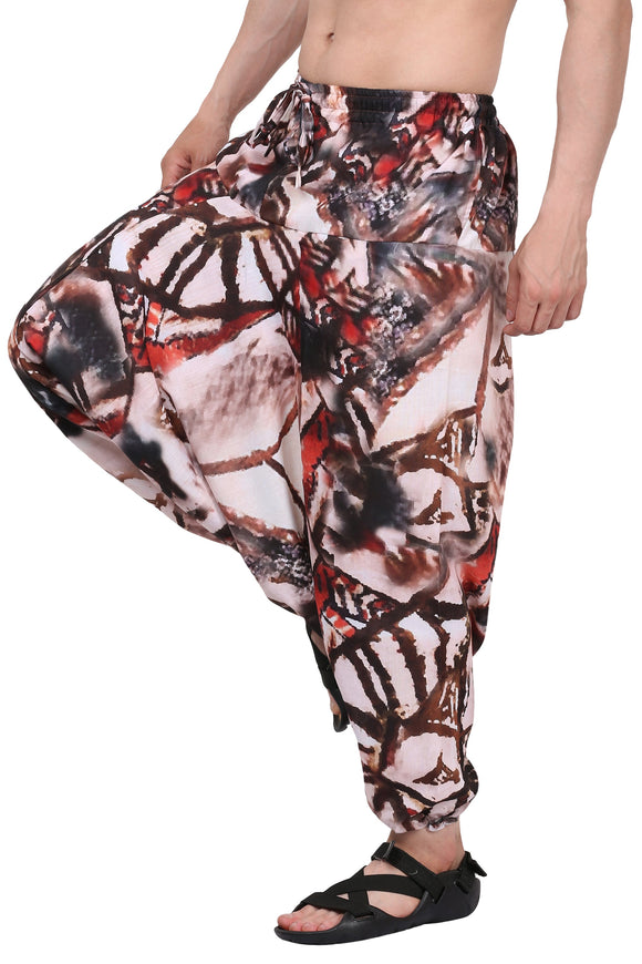 Whitewhale Men's & Women Cotton Printed Harem Pants Yoga Trousers Hippie