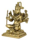 White Whale Lord Shiva Brass Statue Idol Sculpture Hindu God Natraja Shiv Figurine Home Décor