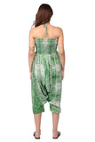Whitewhale Women Casual Peacock Print Summer Loose Yoga Trousers Baggy Boho Aladdin Jumpsuit Harem Pants