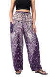 Whitewhale Women's Harem Hippie Boho Yoga Printed Palazzo Casual Pants