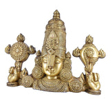 White Whale Brass venkateswara balaji statue ,fine carving,home and living,tirupati balaji,home decor