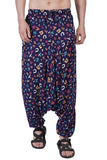 Whitewhale Men Women Rayon twill Printed Harem Pants Pockets Yoga Trousers Hippie