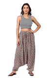Whitewhale Mens Women Rayon Tiger Print Aladdin Loose Baggy Boho Hippie Harem Pants