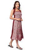 Whitewhale Printed Long Skirts for Women | 2-in-1 Boho Dress & Maxi Skirt for Bohemian Festivals, Vacation & Casual wear