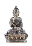 White Whale Brass Buddha Statue Yoga Murti for Home Decor Entrance Office Table Living Room Meditation Luck Gift Feng Shui