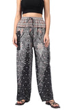 Whitewhale Women's Harem Hippie Boho Yoga Printed Palazzo Casual Pants