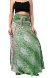 Whitewhale Printed Long Skirts for Women | 2-in-1 Boho Dress & Maxi Skirt for Bohemian Festivals, Vacation & Casual wear