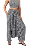 Whitewhale Mens Women Rayon Tiger Print Aladdin Loose Baggy Boho Hippie Harem Pants
