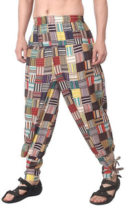 Whitewhale Mens Women Cotton Solid Aladdin Loose Baggy Boho Hippie Harem Pant