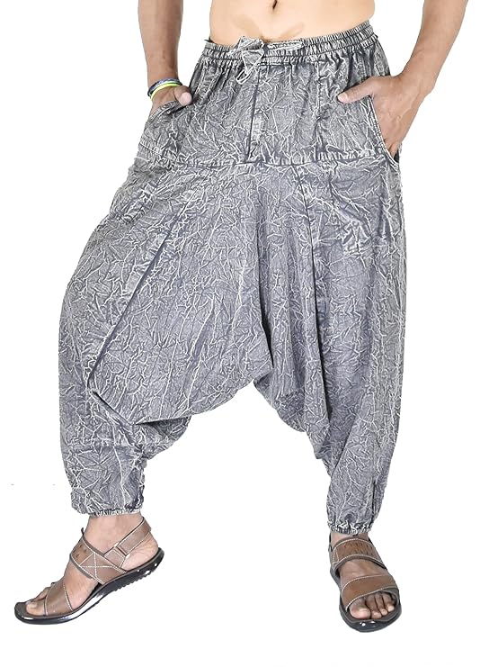 Whitewhale Mens Cotton Stripe Harem Pants Pockets Yoga Trousers Hippie
ple T-Shirt