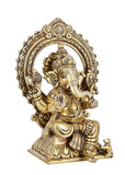 Whitewhale Brass Mangalkari Ganesha Statue Bhagwan Idol Ganesha Statue Ganpati Murti Home Decor