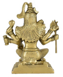 White Whale Lord Shiva Brass Statue Idol Sculpture Hindu God Natraja Shiv Figurine Home Décor
