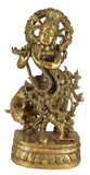 White Whale Brass Hindu God Lord Krishna Bhagwan Lord Krishna Idol Statue Murti