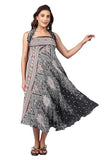 Whitewhale Printed Long Skirts for Women | 2-in-1 Boho Dress & Maxi Skirt for Bohemian Festivals, Vacation & Casual wear