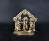 Whitewhale Ram Darbar - Lord Rama Laxman and Sita Hanuman Brass Statue Religious Sculpture Idol Home Decor