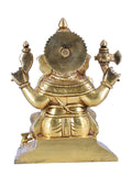 Whitewhale Brass Mangalkari Ganesha Statue Bhagwan Idol Ganesha Statue Ganpati Murti Home Decor