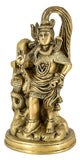 White Whale Brass Lord Shiva with Shiv ling Statue Idol Home Decor Figurine