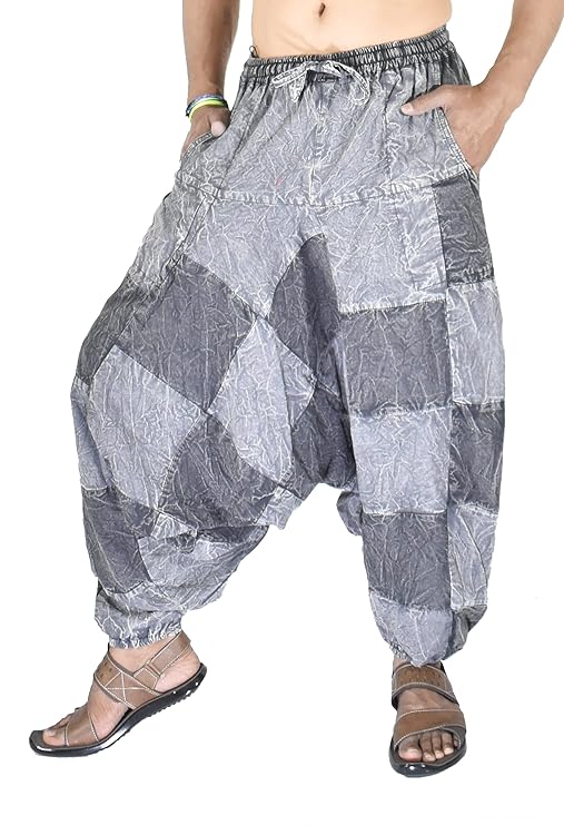 Whitewhale Mens Cotton Stripe Harem Pants Pockets Yoga Trousers Hippie
ple T-Shirt
