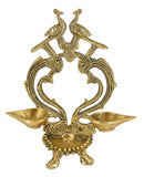 White Whale Brass Peacock Oil Lamp Diya Home Decor