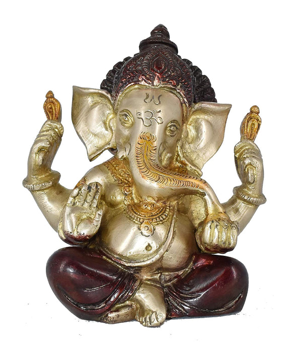White Whale Ganesha Bhagwan Idol Ganesha Statue Ganpati Murti for Home Entrance Decor Luck Gift Home Décor