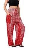 Whitewhale Women's Harem Hippie Boho Yoga Printed Palazzo Casual Pants