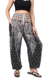 Whitewhale Women's Harem Hippie Boho Yoga Printed Palazzo Casual Pants