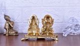 White Whale Lakshmi Laxmi Ganesh murti Idol Ganesha Diya puja Deepak - Metal Lakshmi Ganesh Statue - Diwali Home Decoration Items - Lakshmi Ganesh for Diwali Showpiece Oil Lamp
