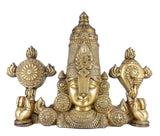 White Whale Brass venkateswara balaji statue ,fine carving,home and living,tirupati balaji,home decor