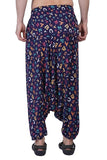 Whitewhale Men Women Rayon twill Printed Harem Pants Pockets Yoga Trousers Hippie