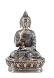White Whale Brass Buddha Statue Yoga Murti for Home Decor Entrance Office Table Living Room Meditation Luck Gift Feng Shui