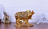 White Whale Large Kamdhenu Cow with Calf Figurine Decorative Gift Item