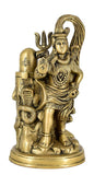 White Whale Brass Lord Shiva with Shiv ling Statue Idol Home Decor Figurine
