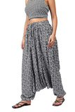 Whitewhale Mens Women Rayon Tiger Print Aladdin Loose Baggy Boho Hippie Harem Pants