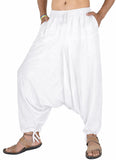 Whitewhale Men's Rayon Solid Harem Pants Yoga Trousers Hippie Pants