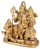 White Whale Brass Lord Shiva Family Statue Religious Shiv Parivar Ganesha Parvati Kartik Idol Figurine Home DecorMeditation Luck Gift Feng Shui