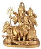 White Whale Brass Lord Shiva Family Statue Religious Shiv Parivar Ganesha Parvati Kartik Idol Figurine Home DecorMeditation Luck Gift Feng Shui