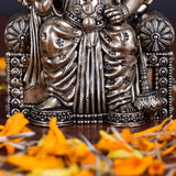 White Whale Superfine Lord Ganesha Brass Statue Hindu Religious Sitting Lord Ganesha  Sculpture Figurine Ideal for Gift & Home Decor