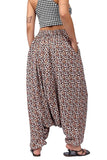 Whitewhale Mens Women Rayon Tiger Print Aladdin Loose Baggy Boho Hippie Harem Pants