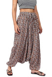 Whitewhale Mens Women Rayon Tiger Print Aladdin Loose Baggy Boho Hippie Harem Pants